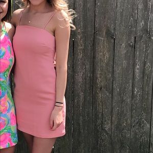Lulu’s Tie-back Pink Dress